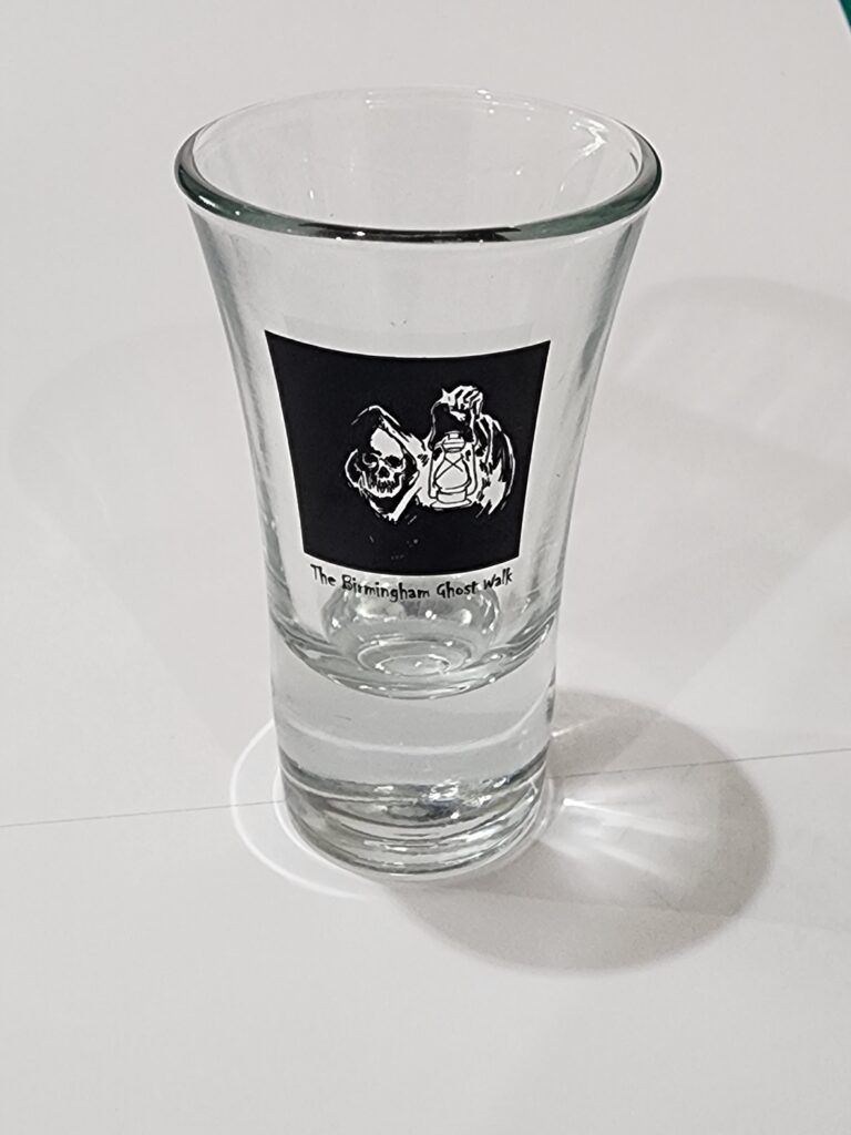 Birmingham Ghost Walk Logo Shot Glasses Birmingham Historic Tour Company